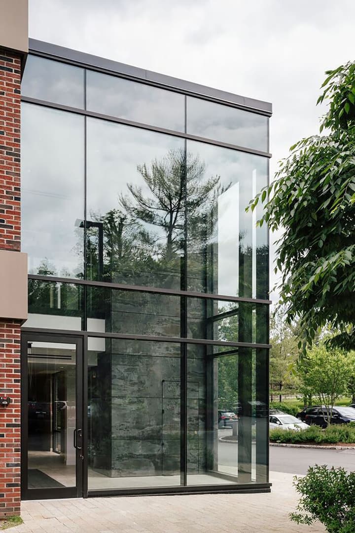 355 Main Street Glass Entrance